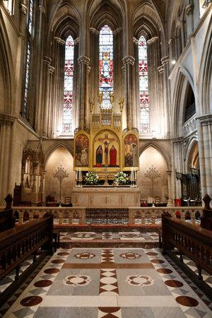 The American Cathedral in Paris known as the Cathedral Church of the Holy Trinity. France.のeditorial素材