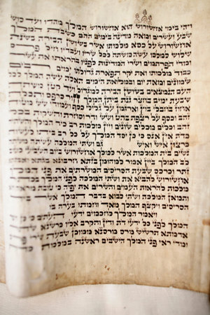 Great Synagogue Choir. old torah. Russia.