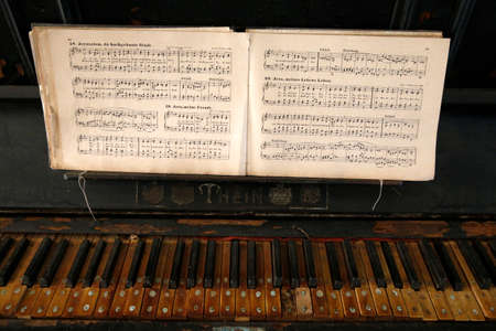 The Albert Schwietzerhospital. The museum. Albert Schweitzer's organ. Lambarene. Gabon.のeditorial素材