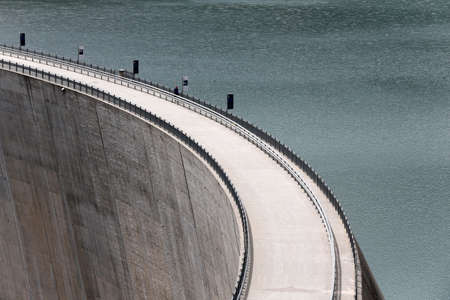The reservoir of Emosson lake in the canton of Valais. Switzerland. *** Local Caption *** Switzerland.の写真素材