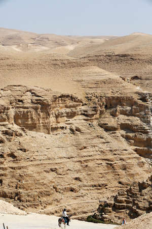Judean Desert. Wadi Qelt valley. Israel.のeditorial素材