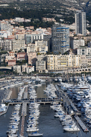 Monte Carlo harbour. Principality of Monaco.
