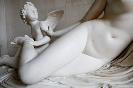 Hermitage Museum. Cupid and Psyche. Saint Petersburg. Russia.