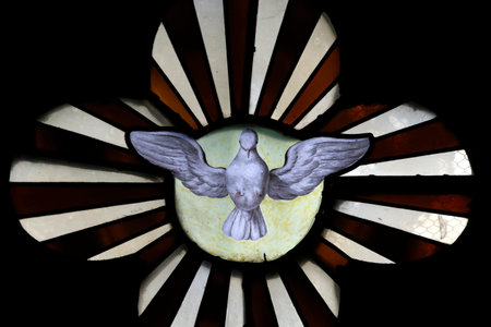 Hautecombe abbey. holy spirit. Catholic church. France.のeditorial素材