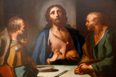 Hieron Museum. The meal in Emmaus. Italy, 17th c. France.