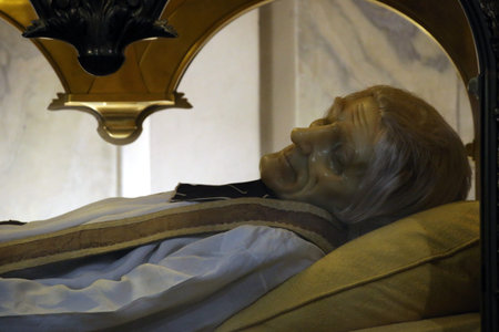 Ars-sur-Fromans. Sanctuary-Shrine of Jean-Marie Vianney (the Cure d'Ars). St Jean-Marie Vianney...