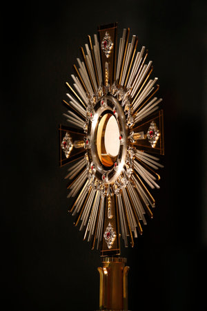 Shrine of Our Lady of La Salette. Blessed Sacrament. France.