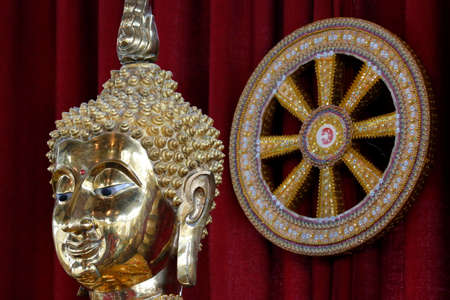 Wat Veluvanaram. Buddha-statue. Buddhist religion. France.のeditorial素材