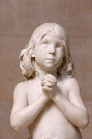 Orsay Museum. St John the Baptist (1881) by Jean Dampt. France.のeditorial素材