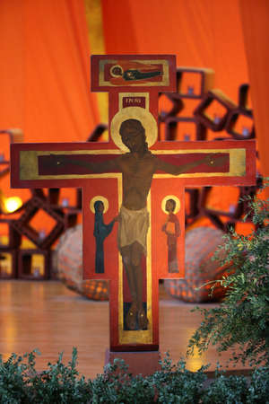 Taize ecumenical community. Church of the Reconciliation. Taize. France. France.のeditorial素材