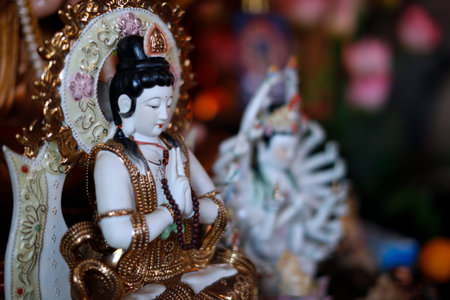 Tu An Buddhist temple. Quan Am bodhisattva of compassion or goddess of Mercy.
