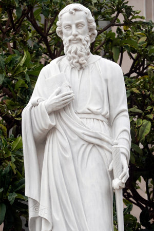 St Paul. Statue. Vung Tau. Vietnam.のeditorial素材
