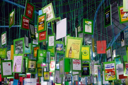 City book fair. Ho Chi Minh City. Vietnam.のeditorial素材
