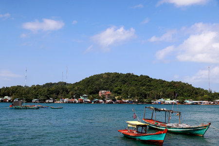 South China Sea. Island. Ha Tien. Vietnam.のeditorial素材