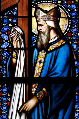 Cathedral of the Holy Cross of Orleans. Saint Euverte. Bishop of Orleans. Orleans. France.のeditorial素材