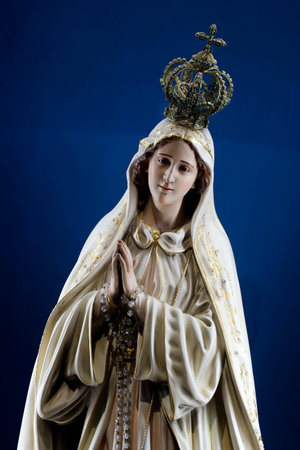 Saint Honore d'Eylau church. Virgin Mary. Our Lady of Fatima. Paris. France.のeditorial素材