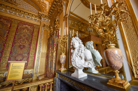 The statue of the king's suite of Palace of Versailles, Paris, France