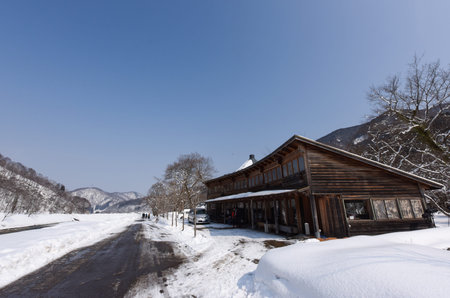 Winter restaurant in Japanのeditorial素材