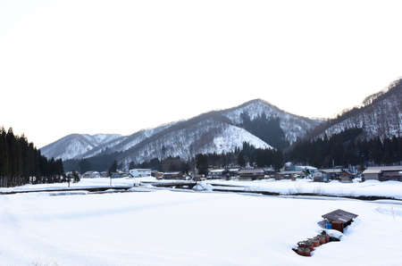 The winter village of Japanの写真素材