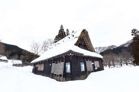 The Japanese toga winter house.のeditorial素材