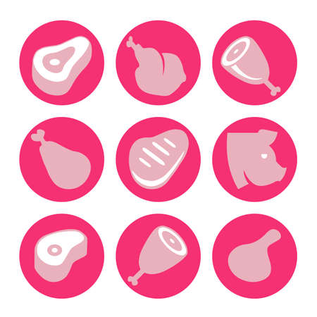 meat icon steakの写真素材