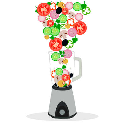 vegetables set food organic agriculture tomato cucumber mushroomのイラスト素材