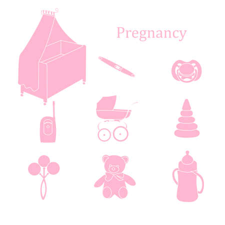 test stroller toys familyのイラスト素材