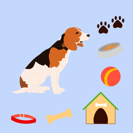 Cute Dog Character.のイラスト素材