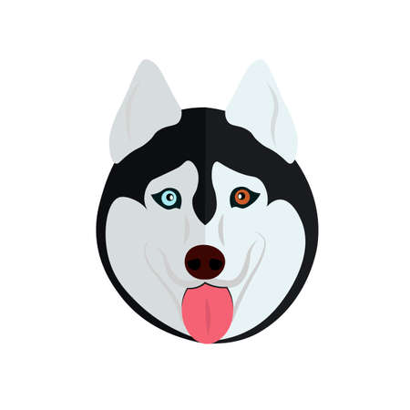 Dog on a white background. Vector illustrationのイラスト素材