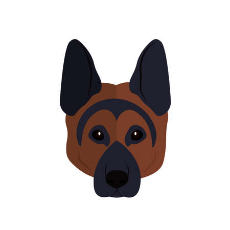 Dog on a white background. Vector illustrationのイラスト素材