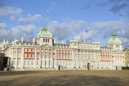 Admiralty House, London, England, UK.  Also known as Old Admiralty Office. Rear facade looking out over Horse Guards Parade.の写真素材