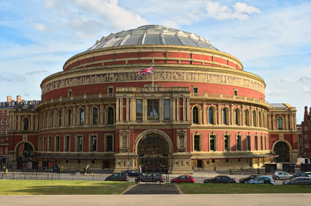 Royal Albert Hall, London, England, UK, in late afternoon daylight
