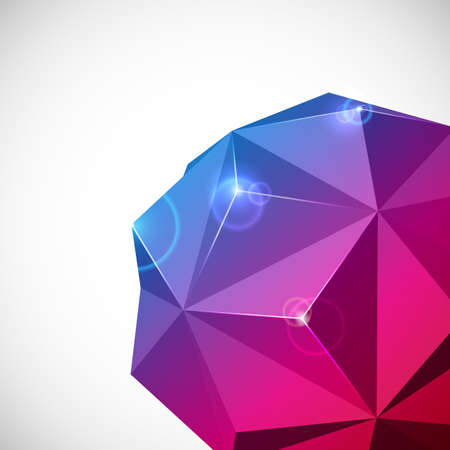 Abstract 3-dimensional backgroundのイラスト素材