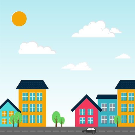 City illustration.のイラスト素材