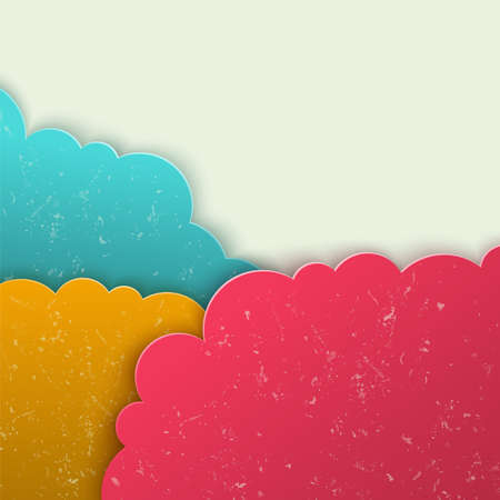Abstract 3d vector background. Clouds form.のイラスト素材