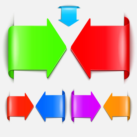 Set of vector labels.のイラスト素材