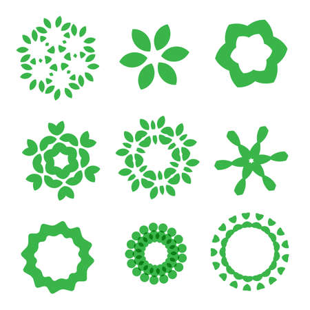 Organic design elements set. Vectorのイラスト素材