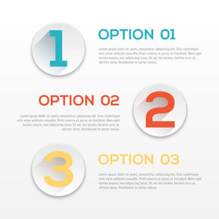 Modern flat design template illustrationのイラスト素材
