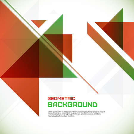 Abstract geometrical background with triangles and space のイラスト素材