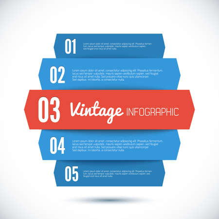 3D Design template for your infographic Vector illustrationのイラスト素材