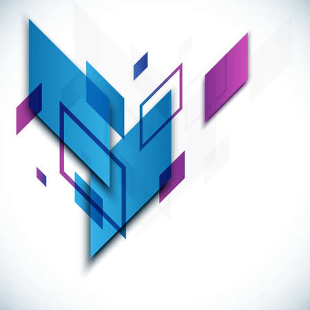 3D geometric abstract background vector illustrationのイラスト素材