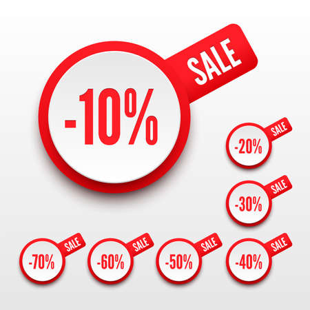 3D sale percents. Vector illustrationのイラスト素材