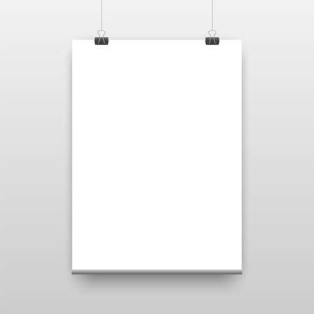 Vector poster template of a paper sheet vector illustrationのイラスト素材