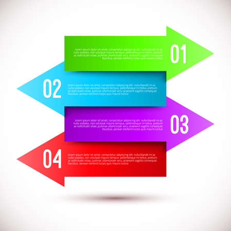 Modern business infographics arrow template. Vector illustration for your design.のイラスト素材