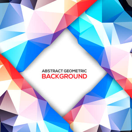 3D geometric background  Vector illustralion for your designのイラスト素材