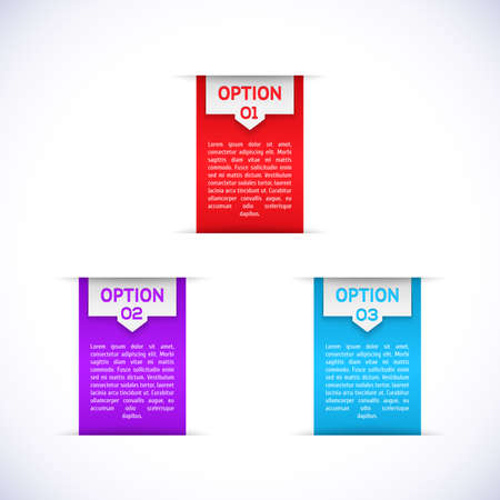Modern Design template / can be used for infographics / numbered banners / horizontal cutout lines / graphic or website layout vectorのイラスト素材