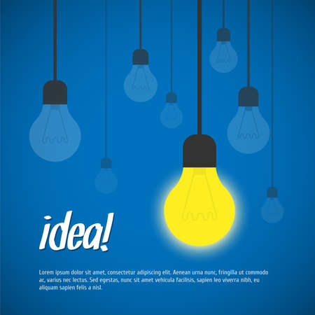 Light bulb idea Vector illustration for your designのイラスト素材