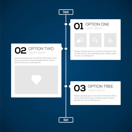 Modern timeline design template. Vector illustration for your design.のイラスト素材