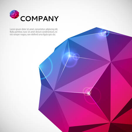Abstract 3-dimensional background. Vector illustration for your design.のイラスト素材