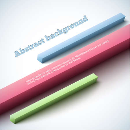 Abstract 3-dimensional vector background. Vector illustration for your design.のイラスト素材